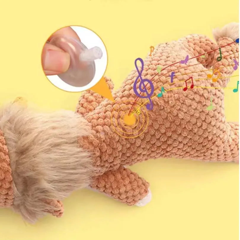 2025 Pet Dog Toys for Large Dogs Cute Plush Squeak Fleece Durable Chewing Cute Soft Pet Molar Toys Dogs Accessories