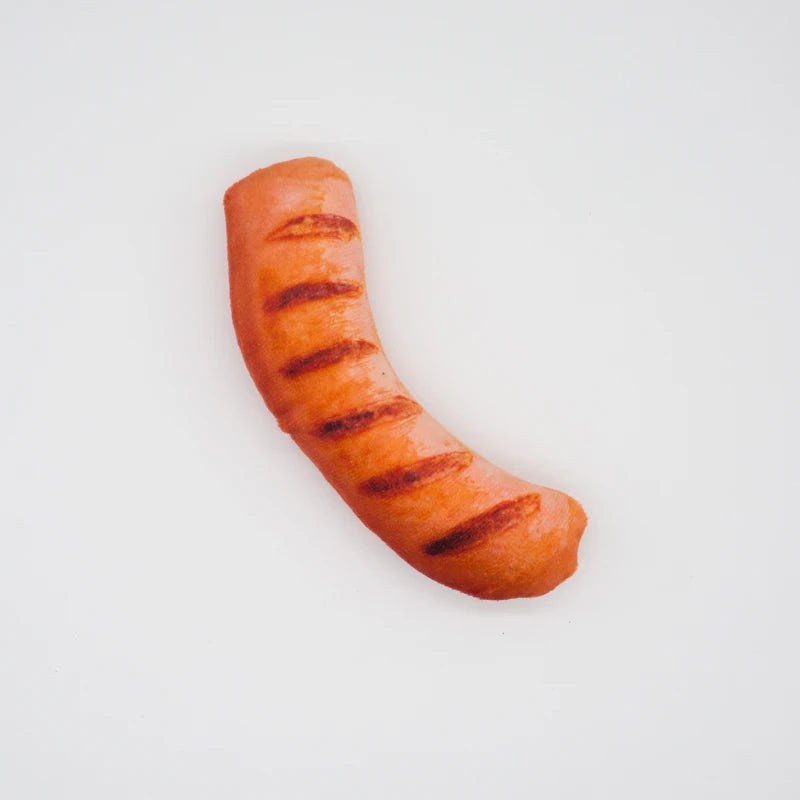 squeaky dog toys for small medium dogs sausage-shaped plush chew toy for puppies and small dogs