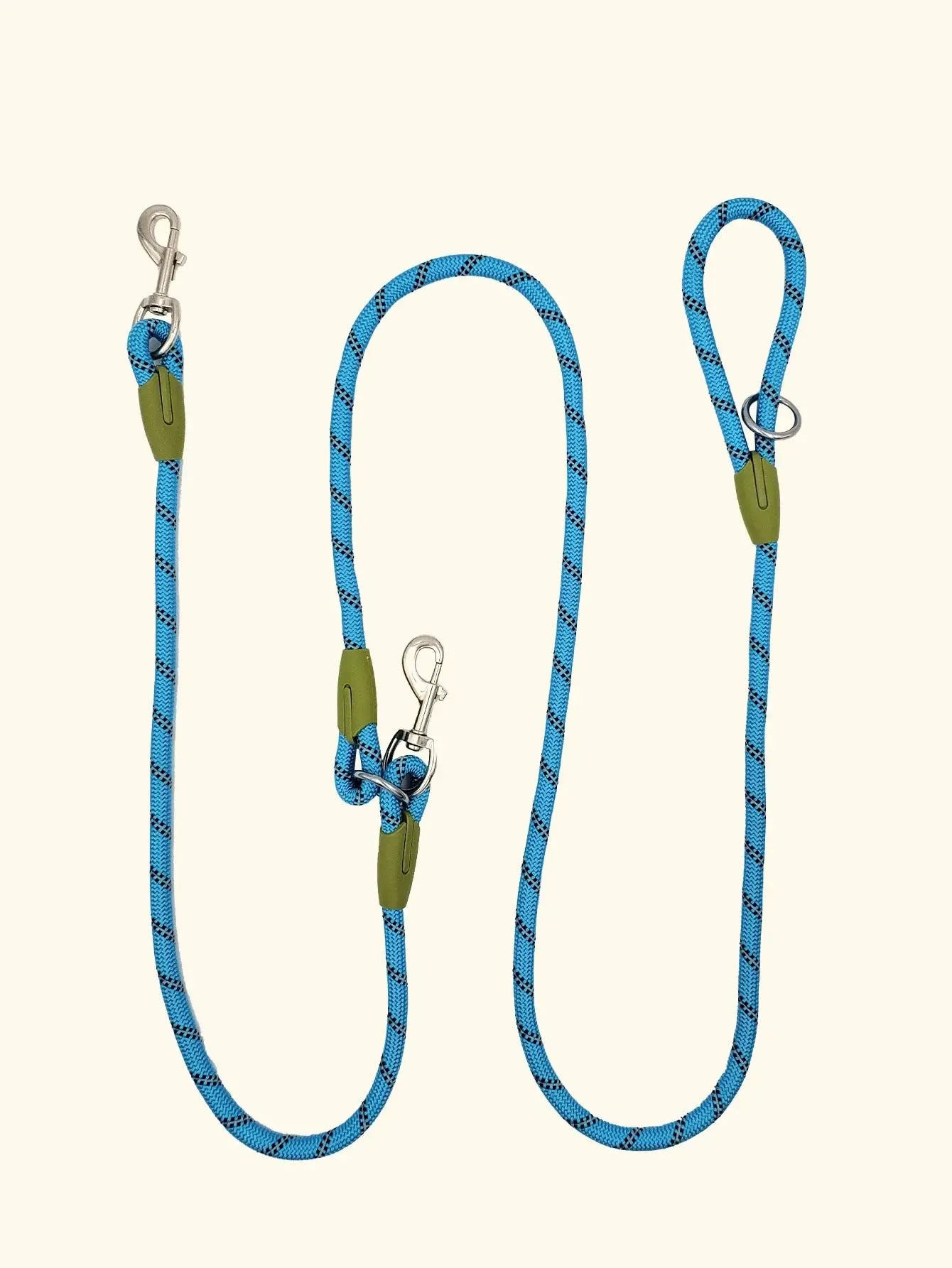 Reflective Pet Dog Nylon Leash Hands-Free Freedom for Hiking Walking Running Adjust Crossbody Bungee Leash with Shock Absorption