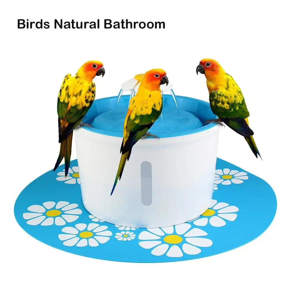 Birds natural bathroom with automatic cat water fountain style pet fountain for birds and small pets