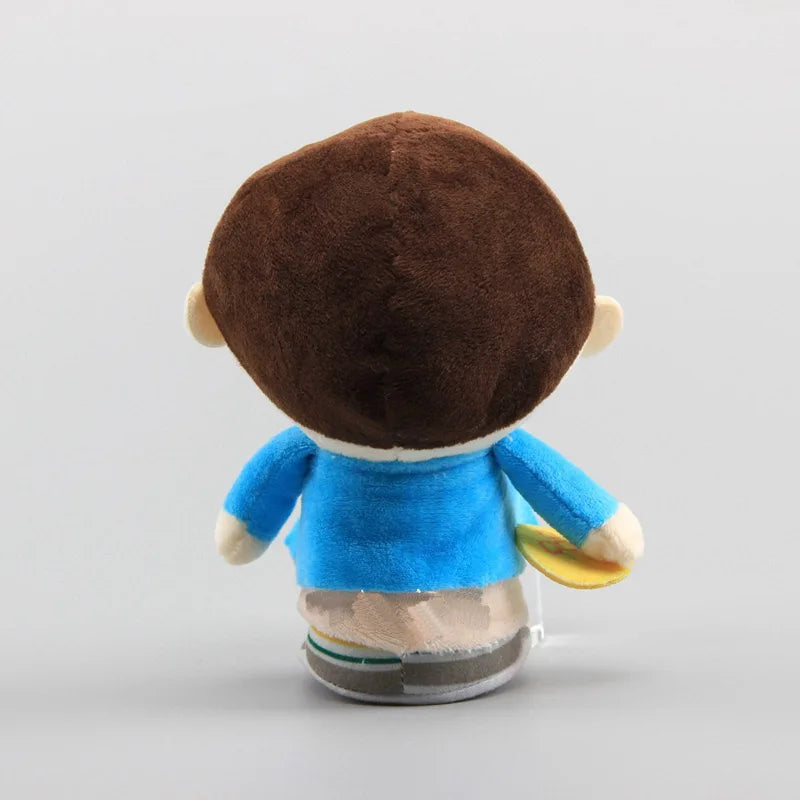 cartoon character plush toys Eleven stuffed doll in blue outfit, 20cm cute kids Halloween gift