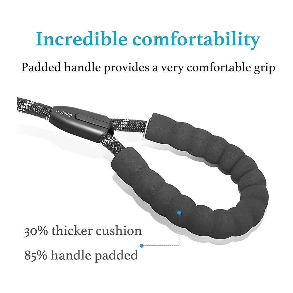 double dog leash coupler with padded handle and thick cushion for comfortable walking of two dogs
