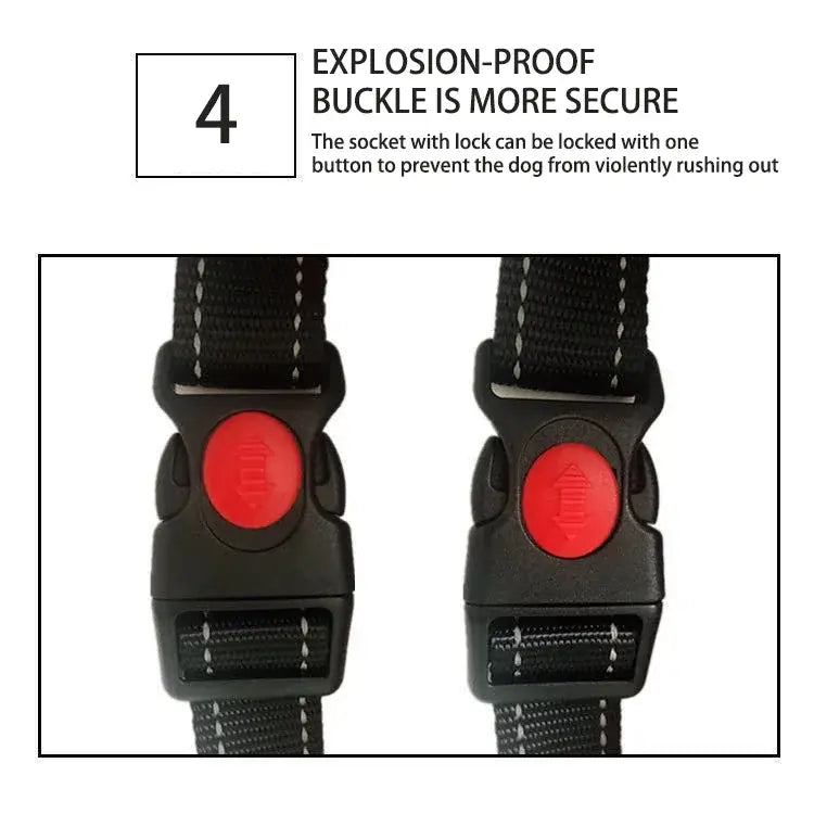 quick release dog harness vest with secure explosion-proof buckle for adjustable, reflective pet control