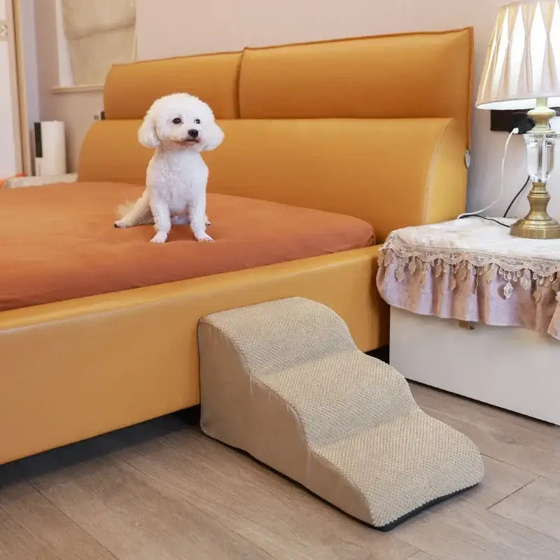 Dogs Stairs Pet 2/3 Steps Stairs for Small Dog Old Dog Ramp Ladder Anti-slip High Bed Removable Dogs Climbing Stair Ramp Stair