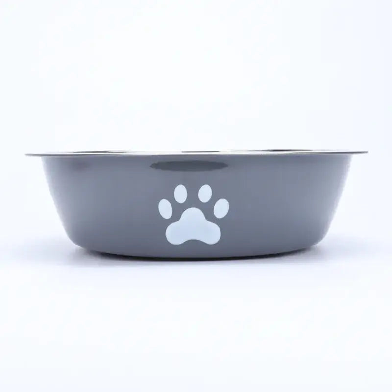 Dog bowl new pet bowl large capacity dog food bowl stainless steel anti-overturning household dog bowl pet supplies