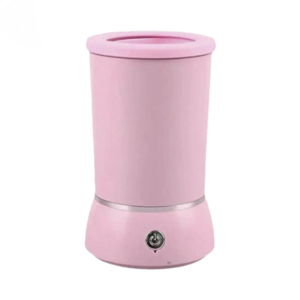 Pink automatic pet paw cleaner USB-powered low-noise electric dog and cat foot washer cup for quick cleaning