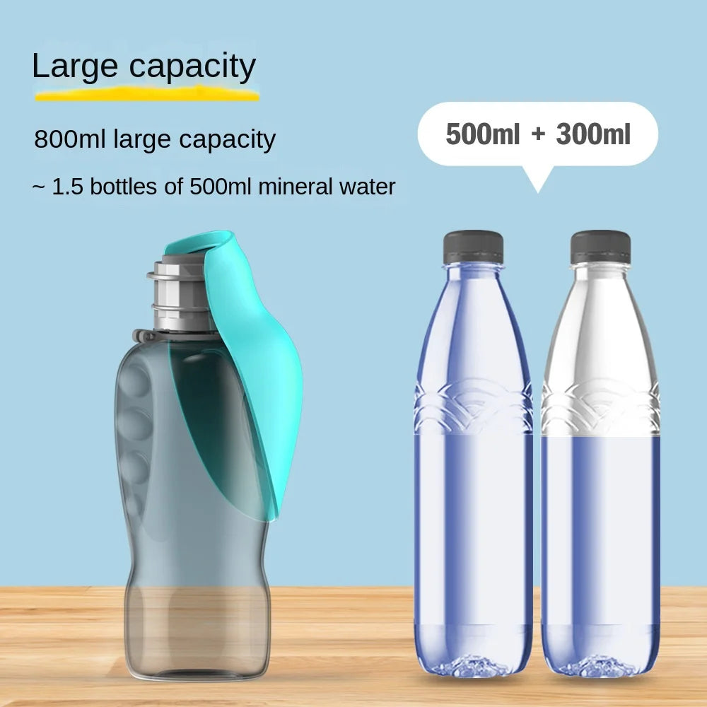 Pet Water Cup, Dog Portable Water Bottle, Outdoor Leaf Shape, Dog Walking Folding Drinking Water Bottle with large capacity
