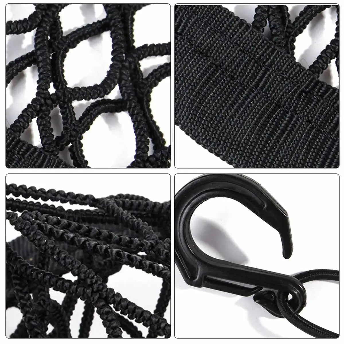 Pet Dog Rear Seat Car Fence Dog Isolation Protection Net Elastic Double Layer Storage Separation Net Pet Safety Rail Pet Suppliy close-up