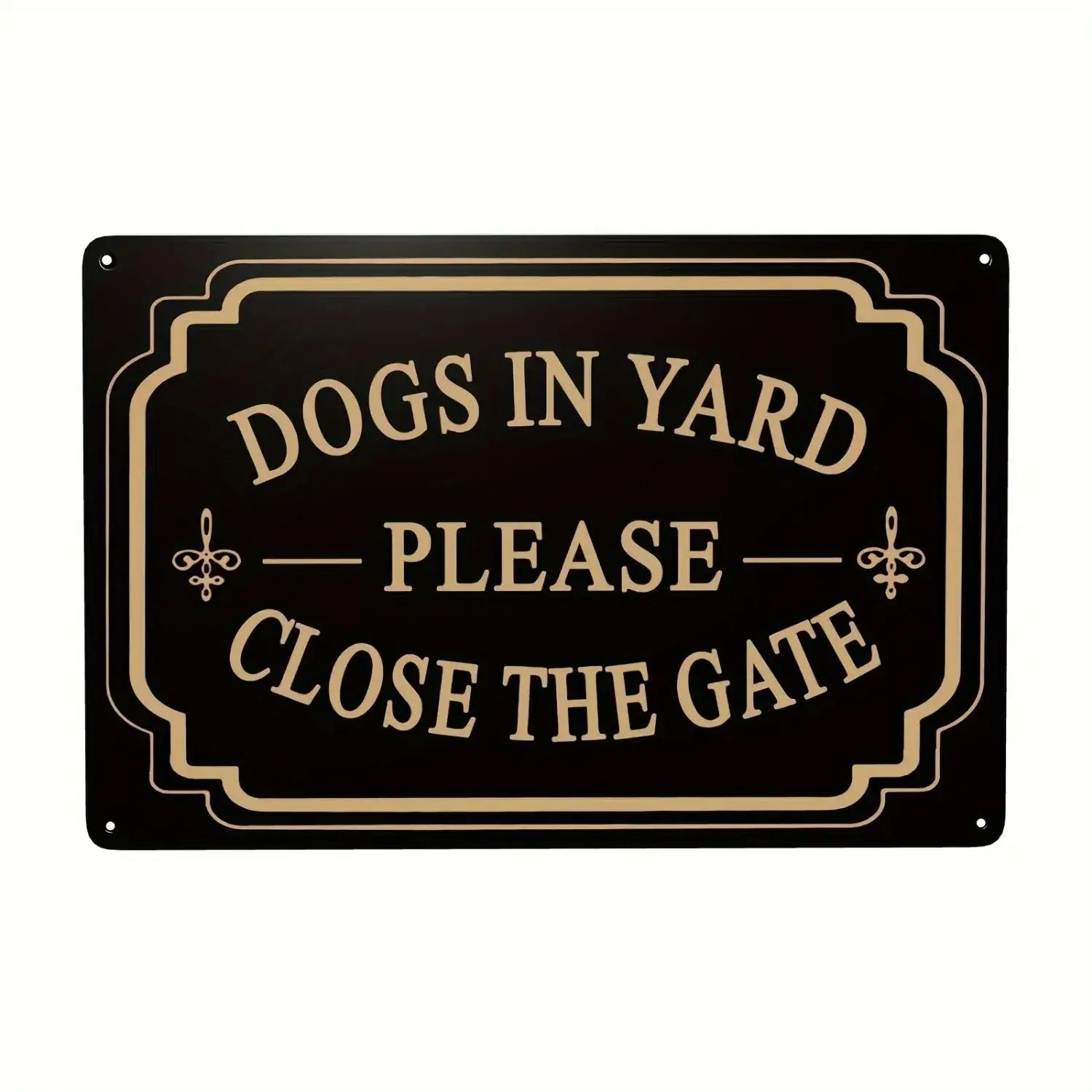 Aluminum Beware of Dog Sign for Outdoor Fence, Gate, Farm, and Home or bar decoration signs made of tin material