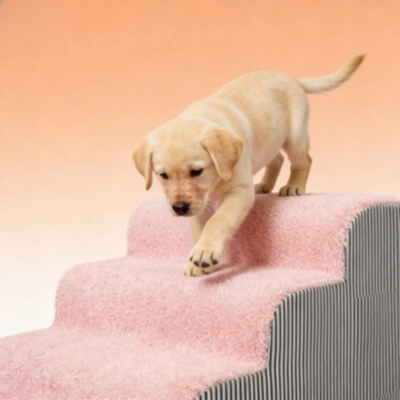 Pet 2/3 Steps High Density Foam Dog Secure Stairs Ramps Non-Slip Pet Steps for Older Dogs Pet with Joint Pain Sofa Bed Ladder