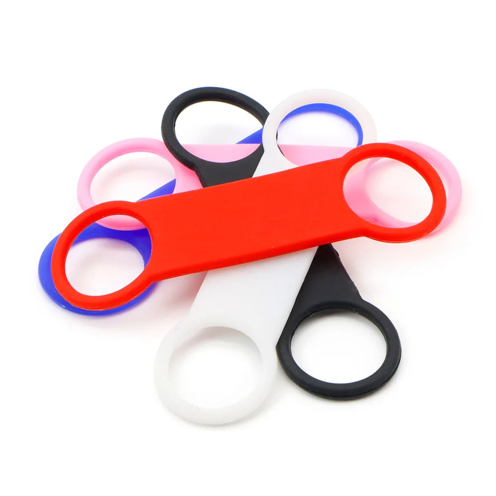 Wholesale 20PCS Pet Identity Silicone Blank Dog Accessories Matching Collar Anti-loss Nameplate Cat Stretch Rubber