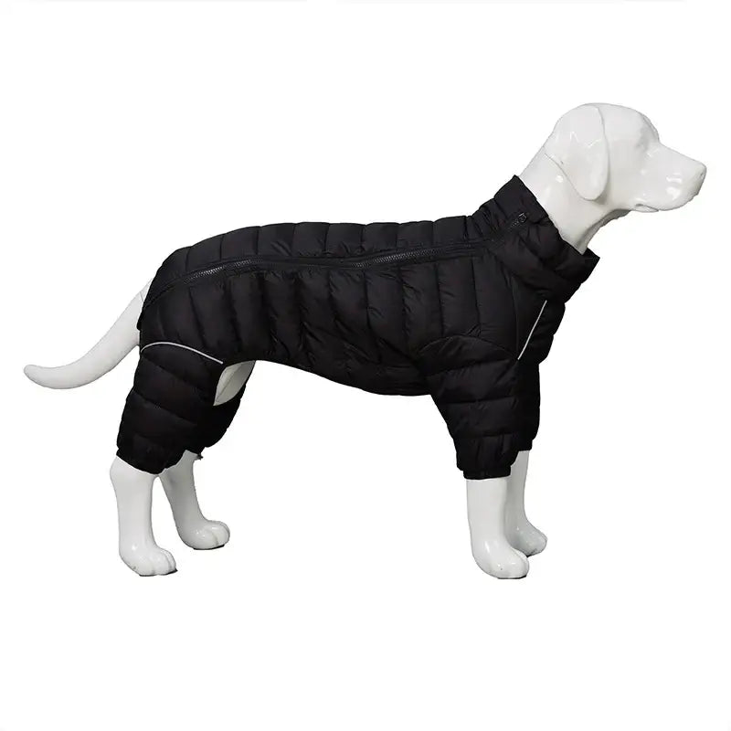 Dog Thicken Cotton-padded Coat Pet Warm Down Jacket Windproof 4 Legs Pet Outfit Winter Greyhound Husky Corgi Chihuahua Clothes