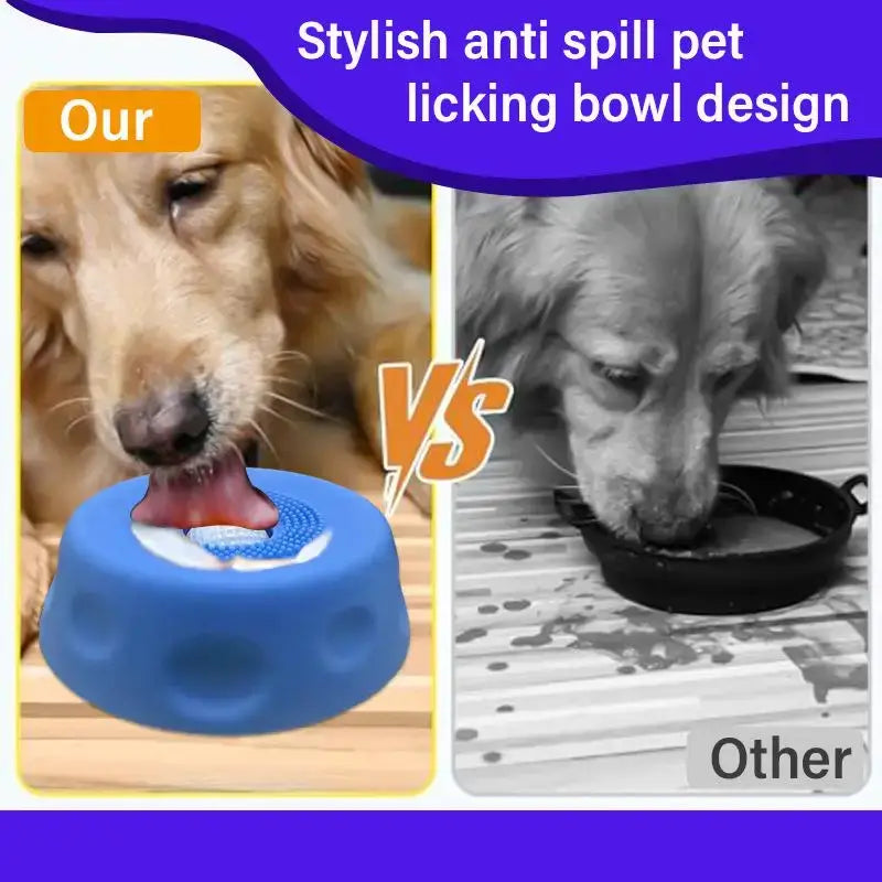 slow feeder dog bowl for dogs, anti-spill licking bowl design that promotes calm eating and healthy digestion