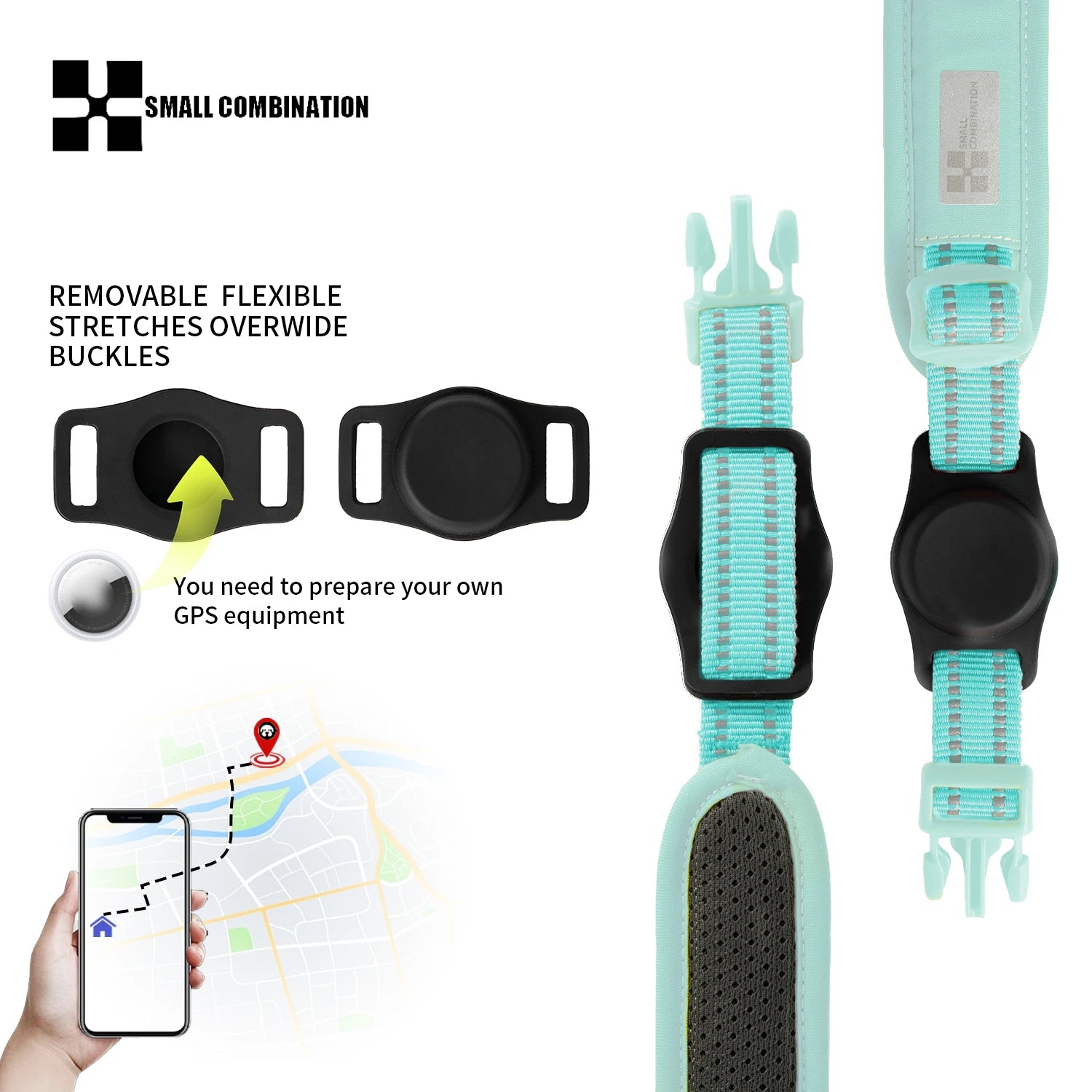 SMALL COMBINATION Large Dog Collar Harness and Leash Sets No Pull Reflective Medium Dog Chest Vest Pet German Shepherd Training