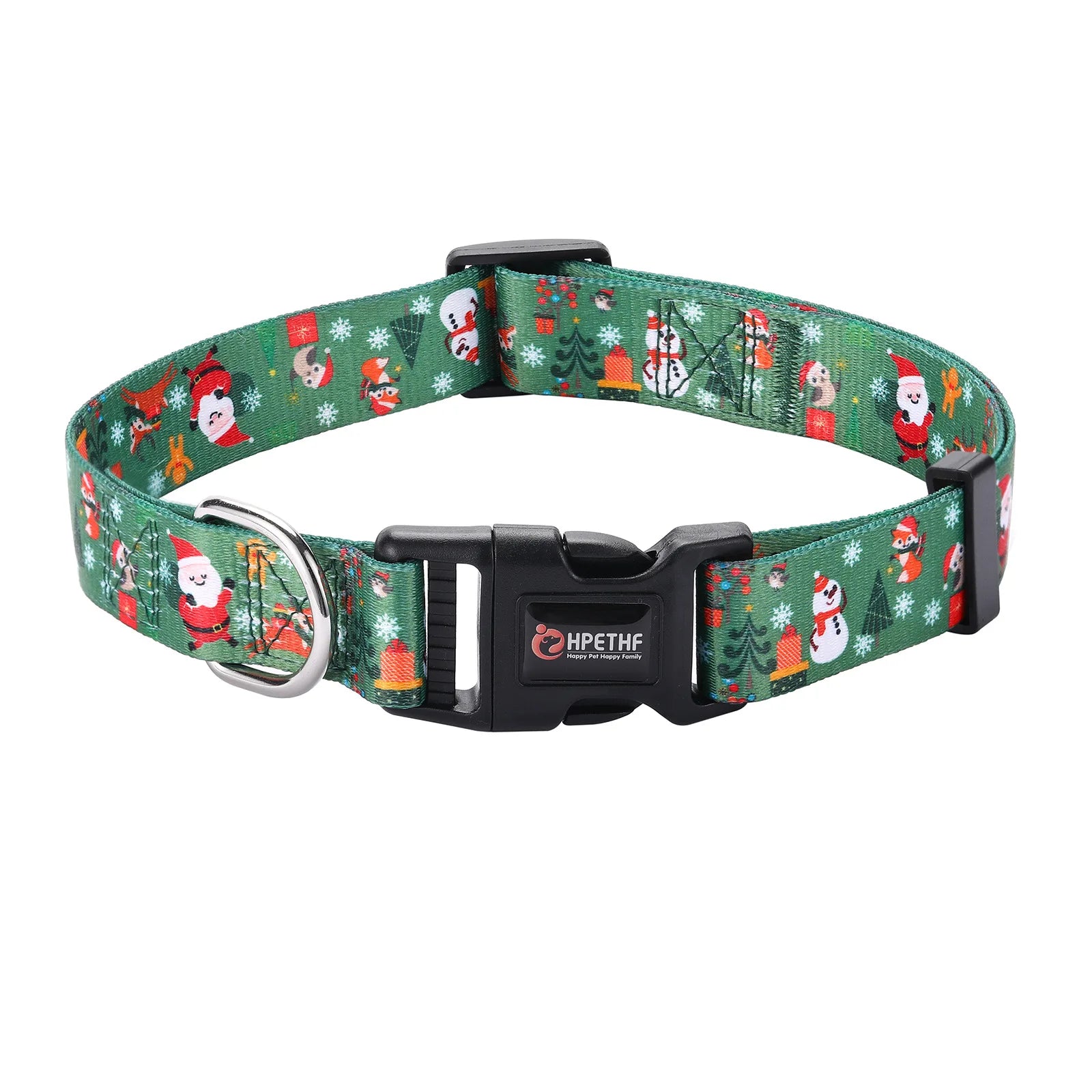 Printed Christmas Dog Collar Pet Collars Adjustable Dog Collars Strong and Durable for Medium Large Dog Collars Pet Accessories