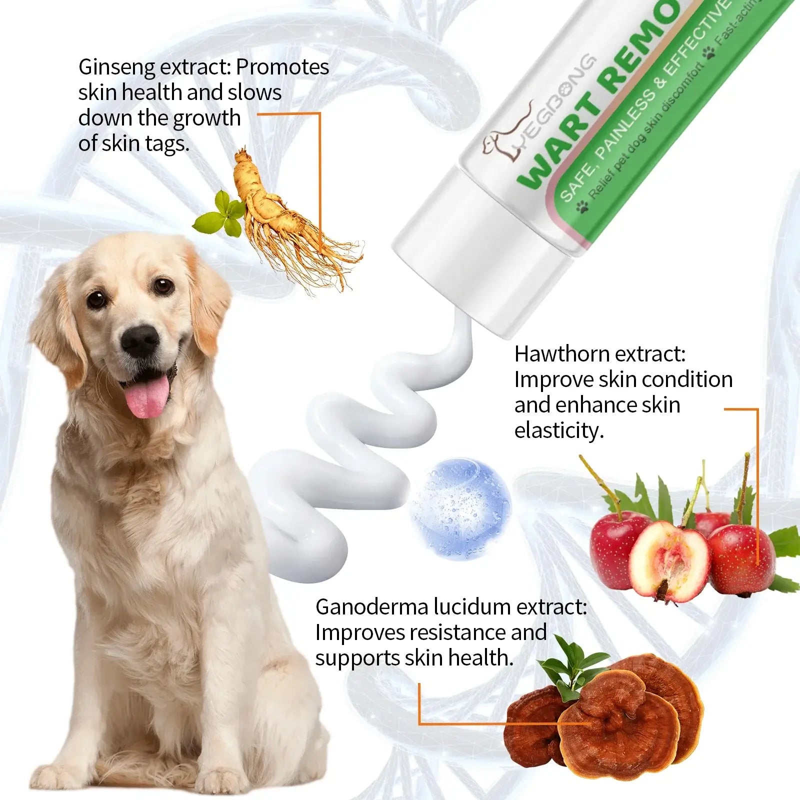 Dog Skin Cleansing Cream: Gentle Herbal Formula, Nurtures & Cleanses Dogs&