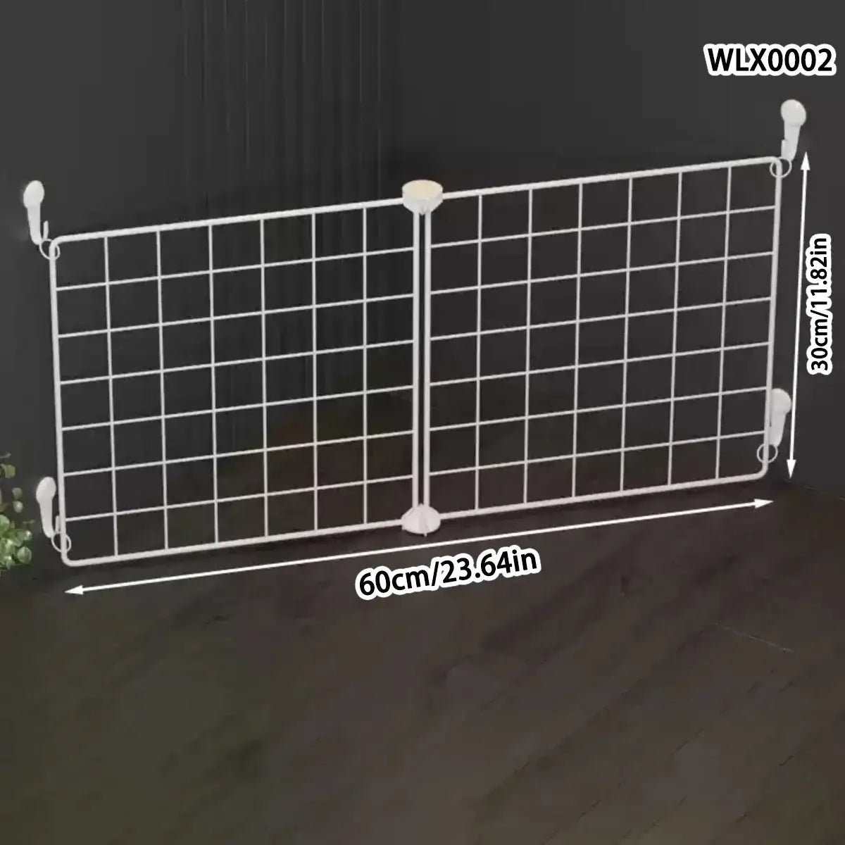Puppy Fence for Home Indoor Use, Anti-Escape Corgi Dog Fence, Puppy Training Isolation Net shown in dimensions 60cm by 30cm.