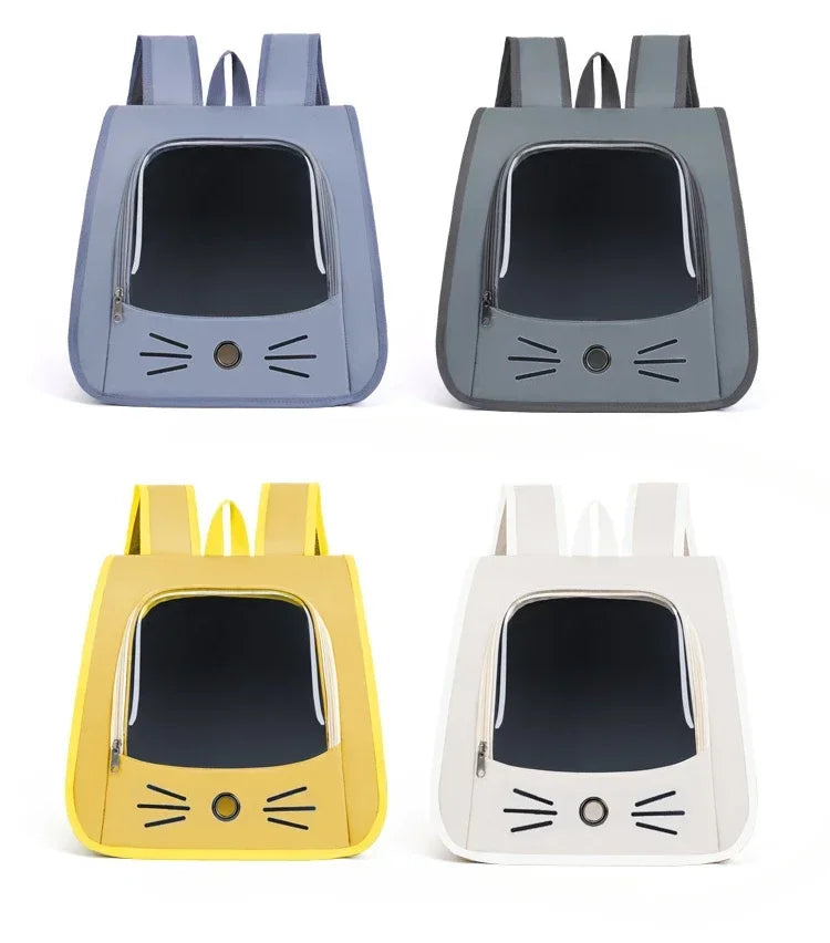 breathable pet carrier backpack cat backpack for cats and small dogs, portable shoulder carrier bag