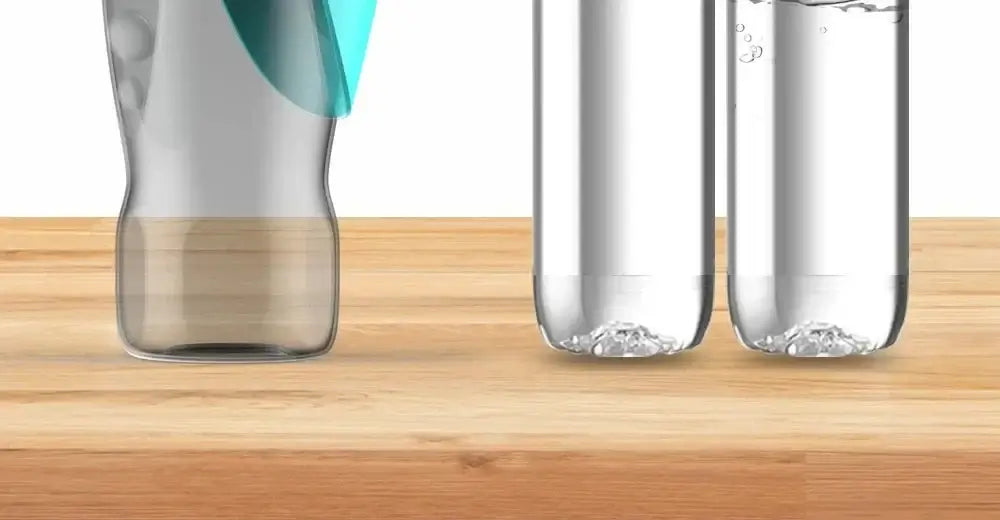 portable dog water bottle with 800ml capacity, lightweight leakproof travel pet drinking dispenser for small and large dogs