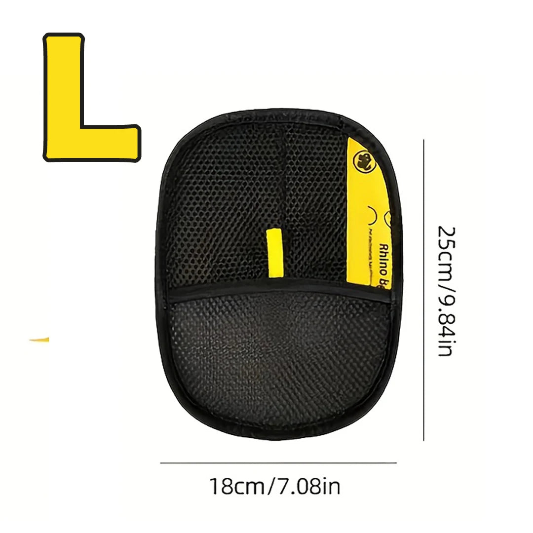 pet hair removal gloves, size L, black and yellow grooming tool for cat and dog hair removal on sofa, carpet, clothes