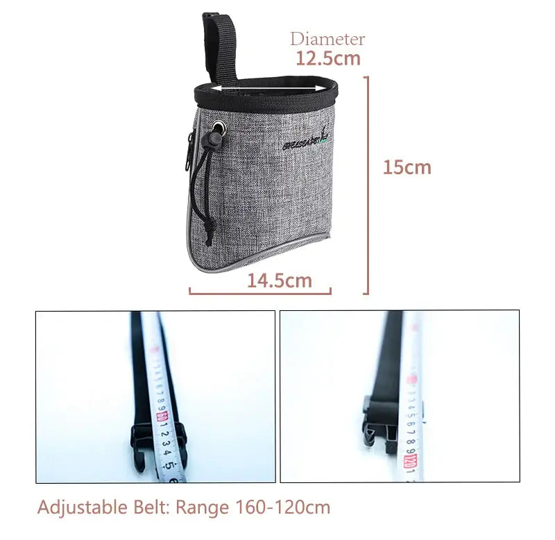 Dog Treat Training Pouch Easily Carries Pet Toys, Kibble, Treats Built In Poop Bag Dispenser Outdoor Dog Trainings Bag dimensions