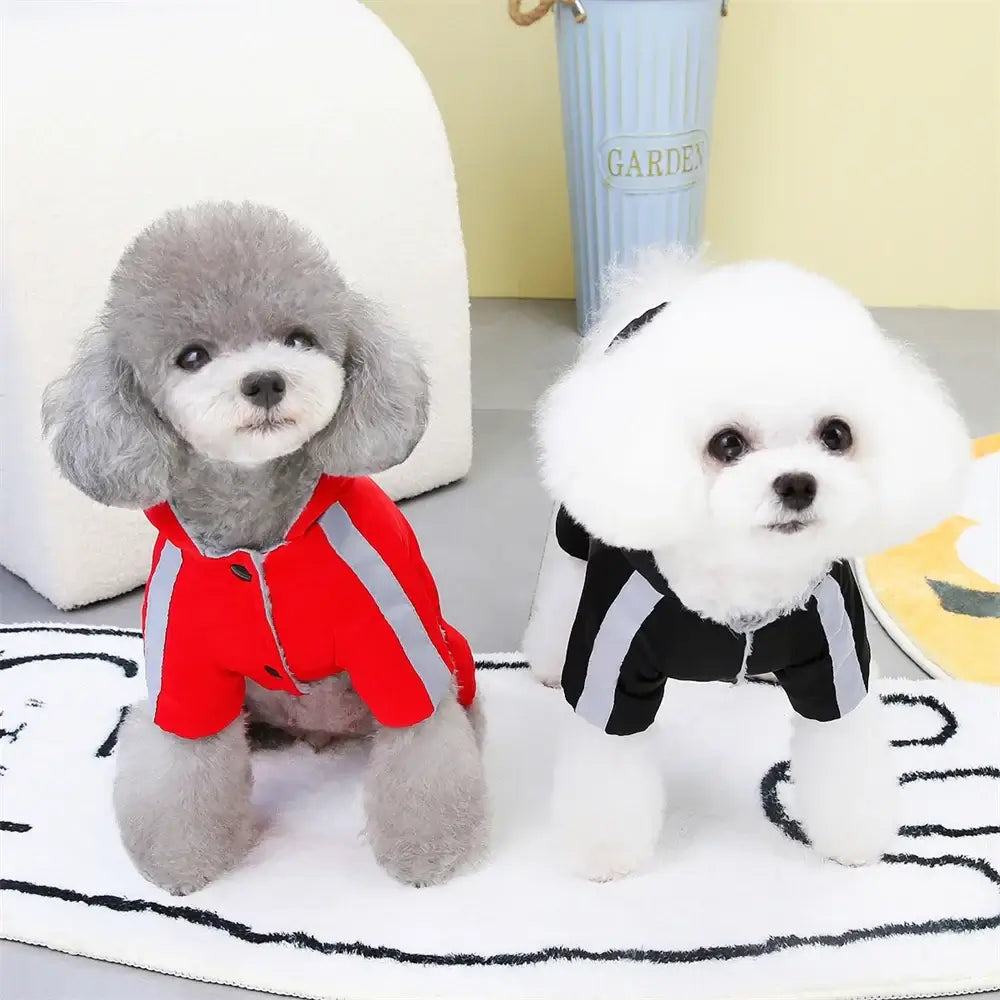 Thicken Warm Dog Jumpsuit Winter Pet Dogs Clothes for Chihuahua Coat Waterproof Hoodie Puppy Overalls Poodle Jacket Pet Apparel.