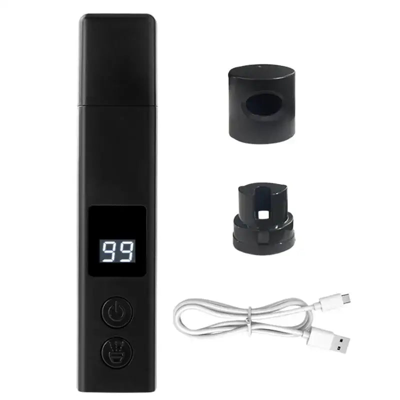 Rechargeable dog nail grinder for pets, quiet electric nail trimmer with USB cable and grinding attachments