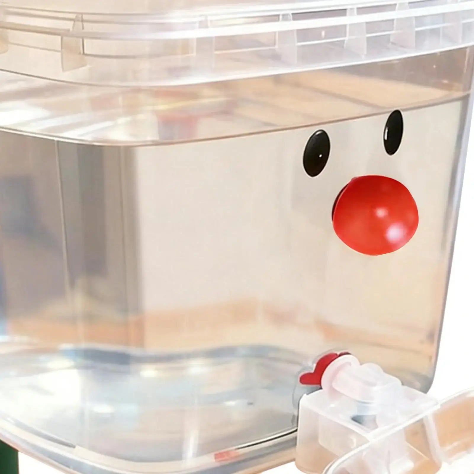 automatic pet water dispenser with cartoon face design, 3/5L transparent fountain bowl for cats and dogs
