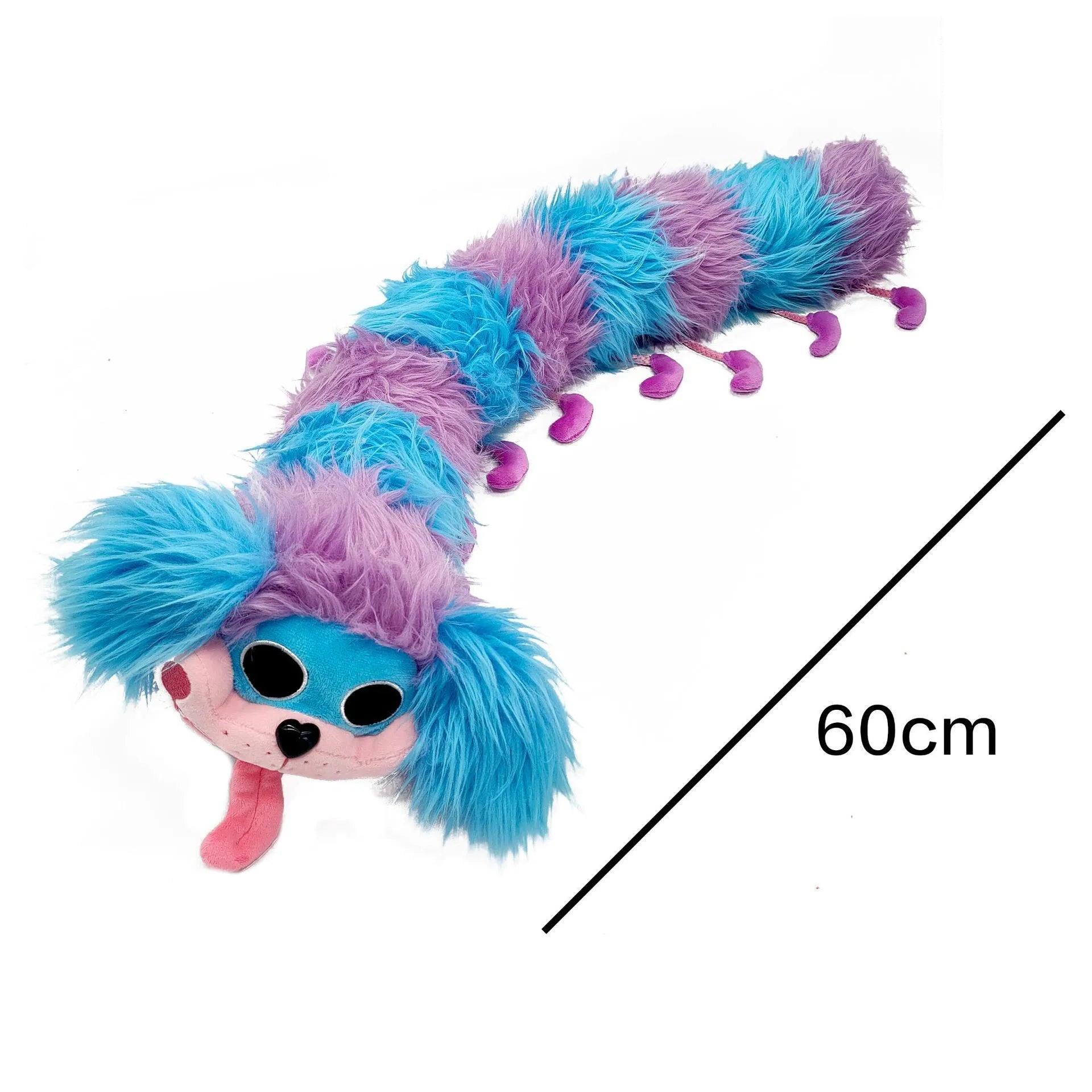 Creative Animal Soft Plush Doll Kids Cartoon Caterpillar Stuffed Plush Toys Blue Purple Stuffed Animal Children Bedroom Decor