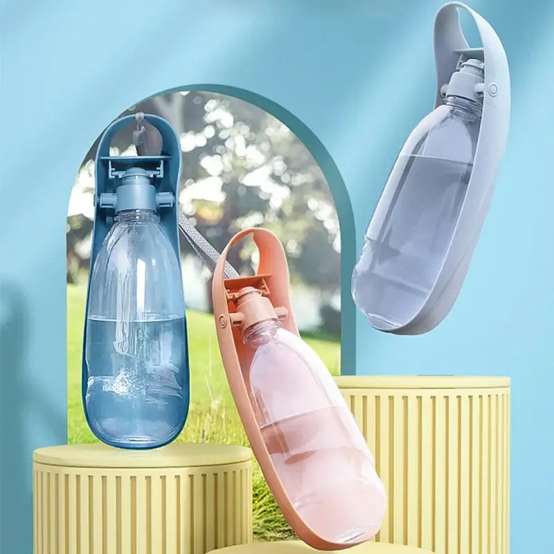 portable dog water bottle for small and large dogs, foldable lightweight drinking bowl for outdoor travel and walking