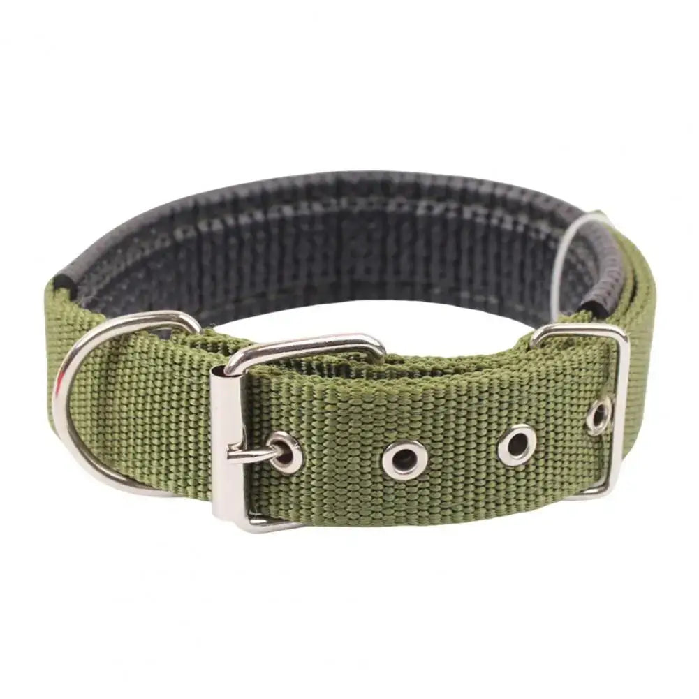 Dog Collars,Nylon,Adjustable Dog Neck Circle,Long-lasting Pet Neck Strap,with Traction Ring,Teddy Keji Pitbull,Pet Supplies