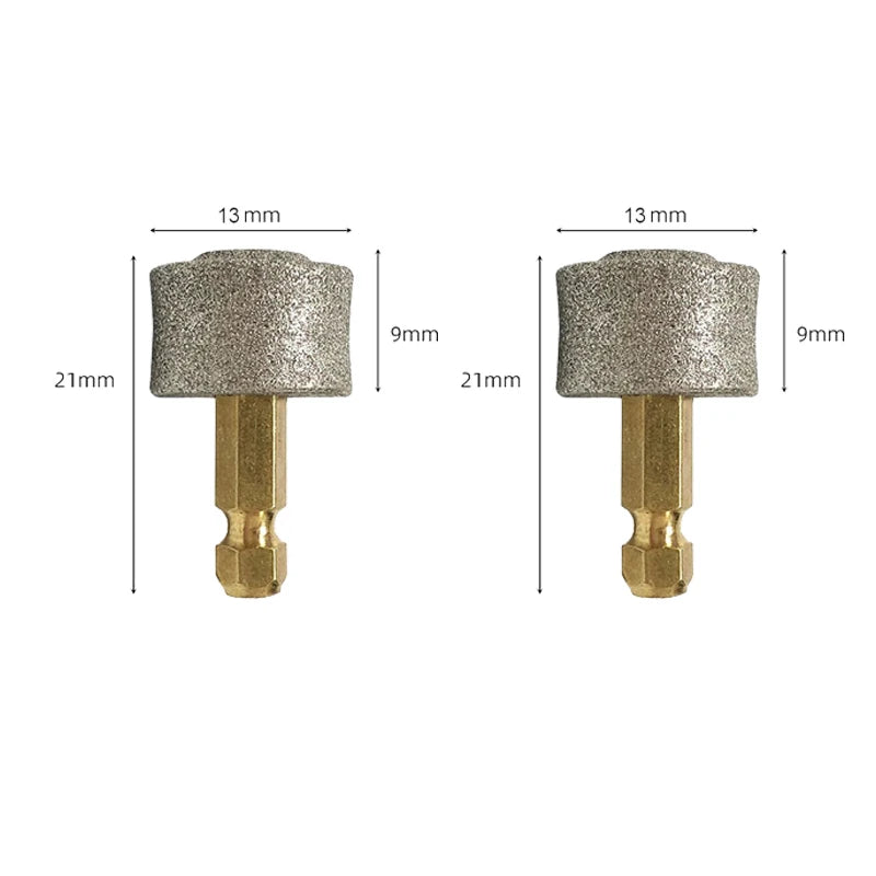 dog nail grinder replacement head copper cylindrical wheel, 2pcs, 21mm pet nail grinding accessories