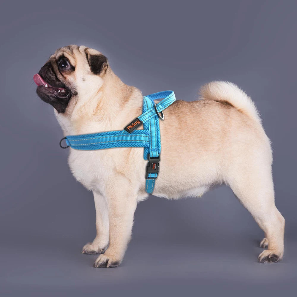 Reflective Nylon Dog Harness No Pull Dog Harnesses Vest Escape Proof Quick Fit Pet Strap Harness for Small Medium Large Dogs