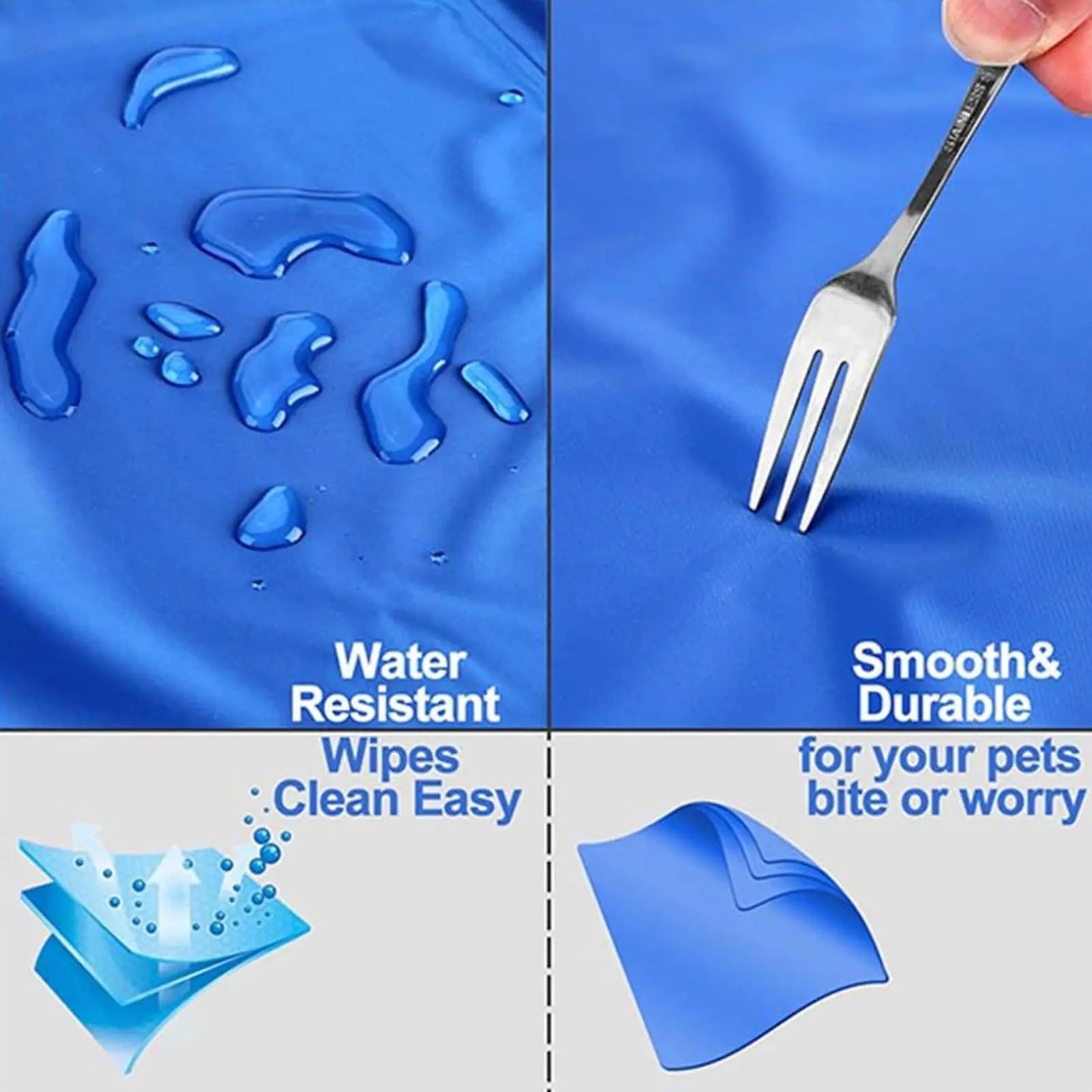 self cooling dog mat with water-resistant, smooth, durable surface for easy cleaning and pet comfort