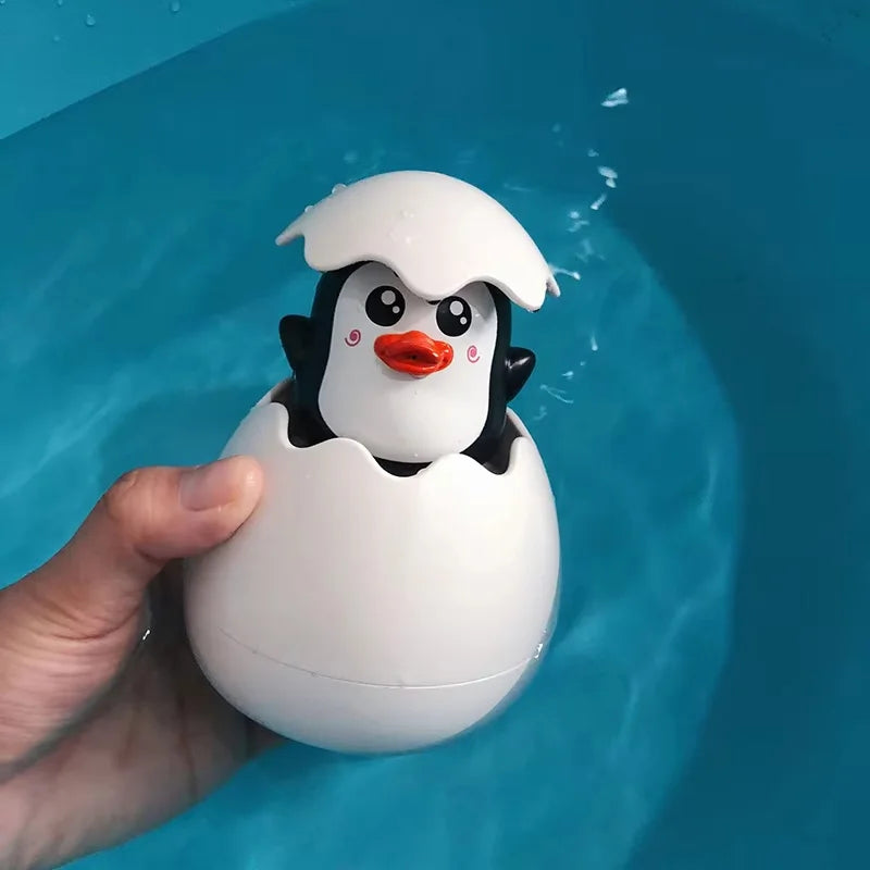 baby bath water spray toy penguin egg sprinkler for kids bath shower play and water fun