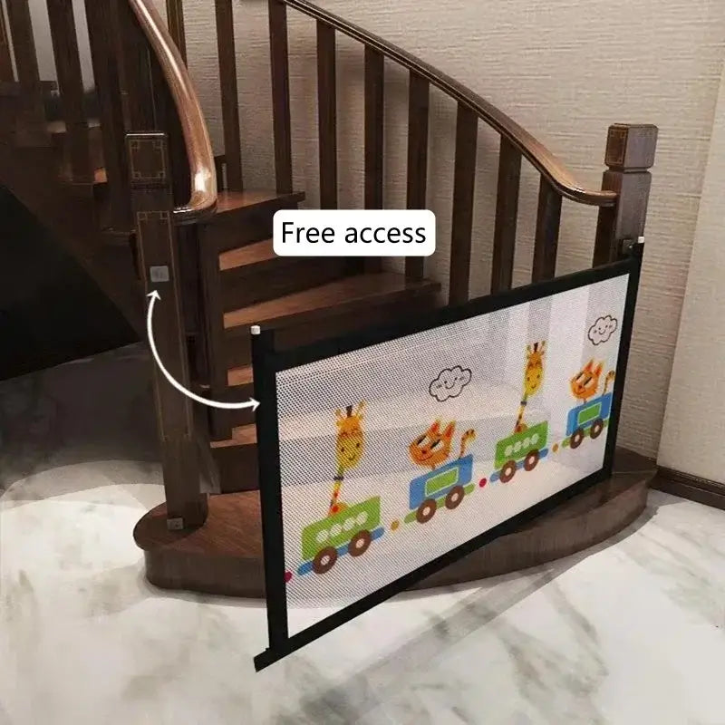Pet Isolated Network Pet Dog Barrier Fences Stairs Gate New Folding Breathable Mesh Playpen For Dog Safety Fence Baby Gate Fence.