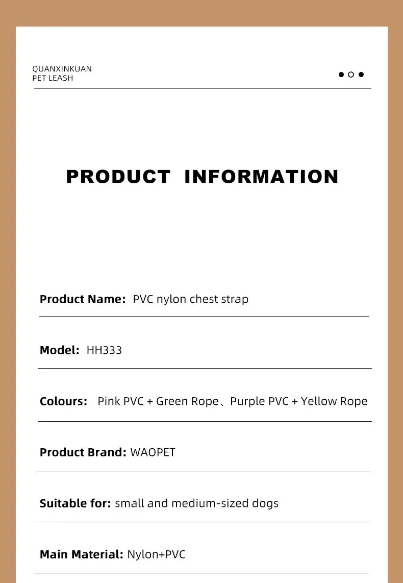 cooling no pull dog harness product information for medium and small dogs, nylon PVC chest strap