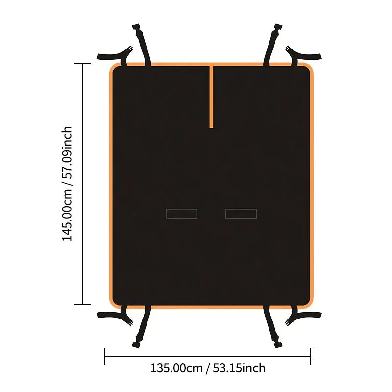 Dog Car Seat Cover for Back Seat,Oxford Cloth Durable Scratchproof Dog Hammock,Pet Seat Cover Protector for Cars,Trucks and SUVs dimensions
