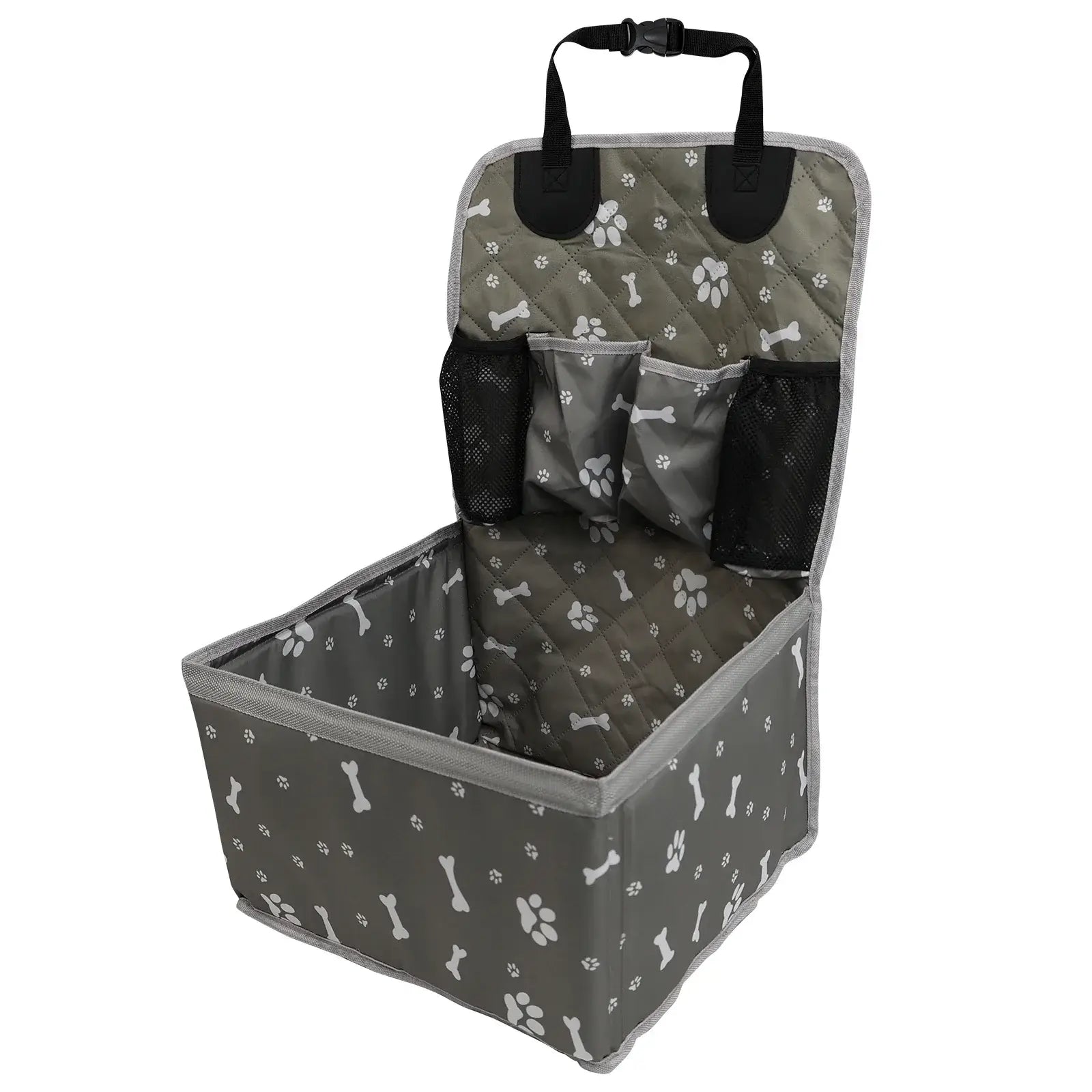 Portable Dog Car Booster Seat Carrier for Small Medium Dogs Safety Travel Pet Basket With Storage Front Seat Pet Carrier For Dog.
