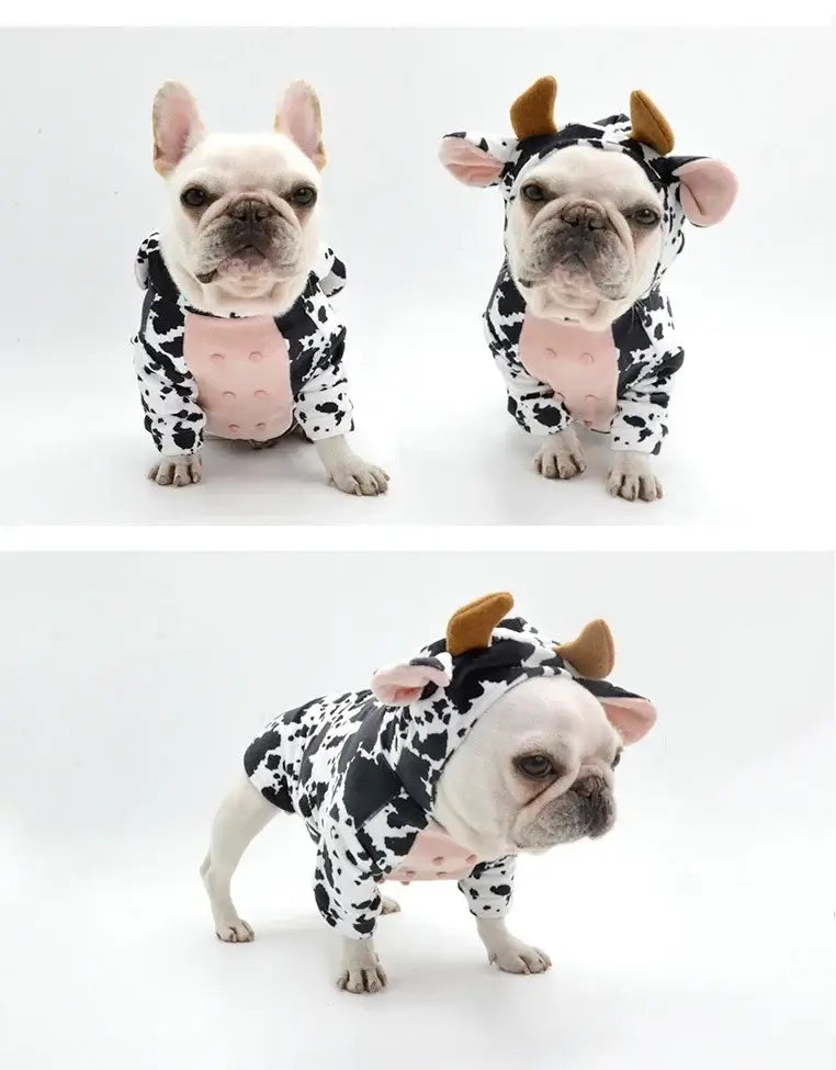 Dog Clothes for Small Medium Dogs Cow Pig Styling Outfit for French Bulldog Pet Puppy Clothing Funny Halloween Xams Dog Costume