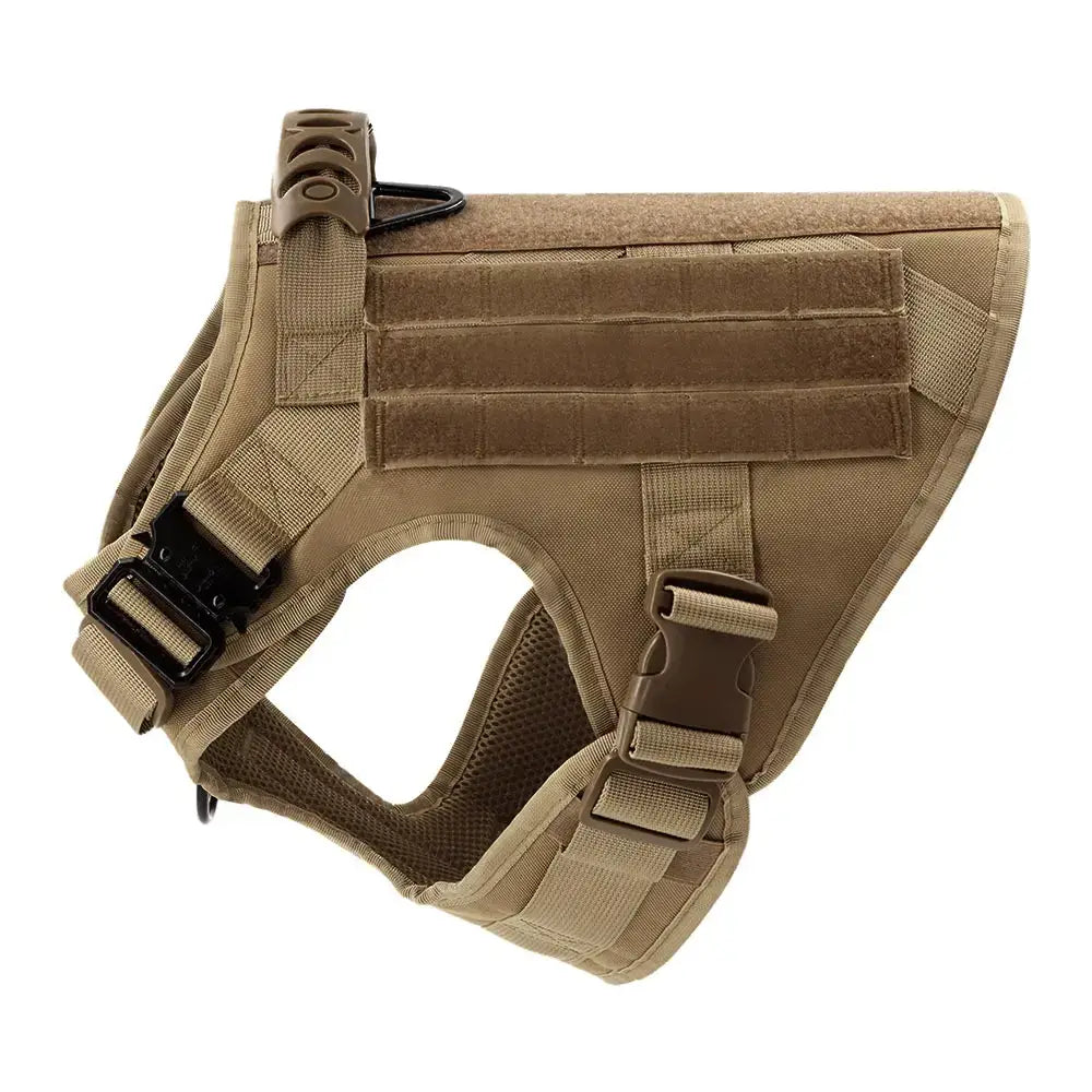 military tactical dog harness for large dogs, padded quick release nylon vest for German Shepherd and Malinois