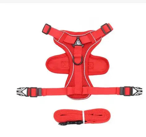 Fashion Reflective Cat Harness and Leash Sets Breathable Mesh Pet Harnesses for Small Dogs Cats Kitten Accessories collier chat