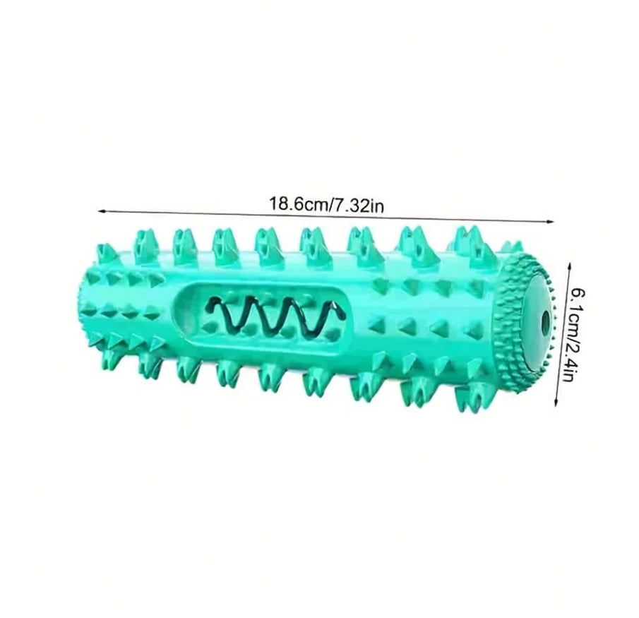 Dog tooth chewing toy for dogs, durable TPR chew toy for oral care and tartar prevention, 18.6cm spiked design
