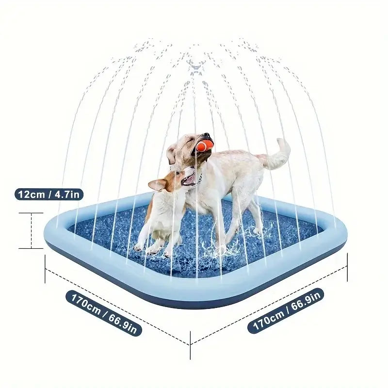 Super Sized Dog Water Play Mat And Children&