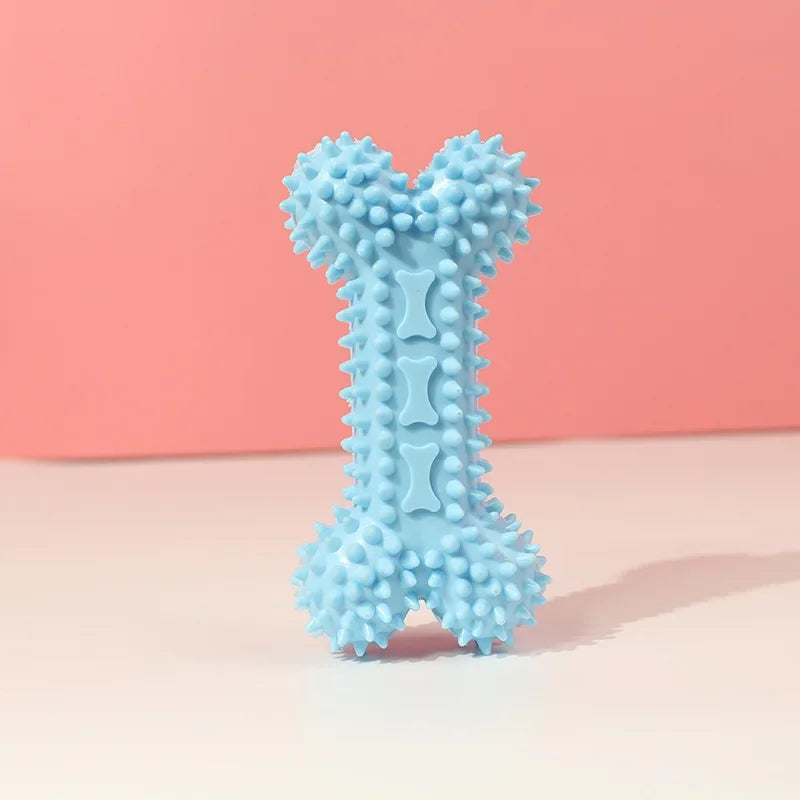 Dog Toys For Small Dogs Indestructible Dog Toy Teeth Cleaning Chew Training Toys Pet Supplies in blue