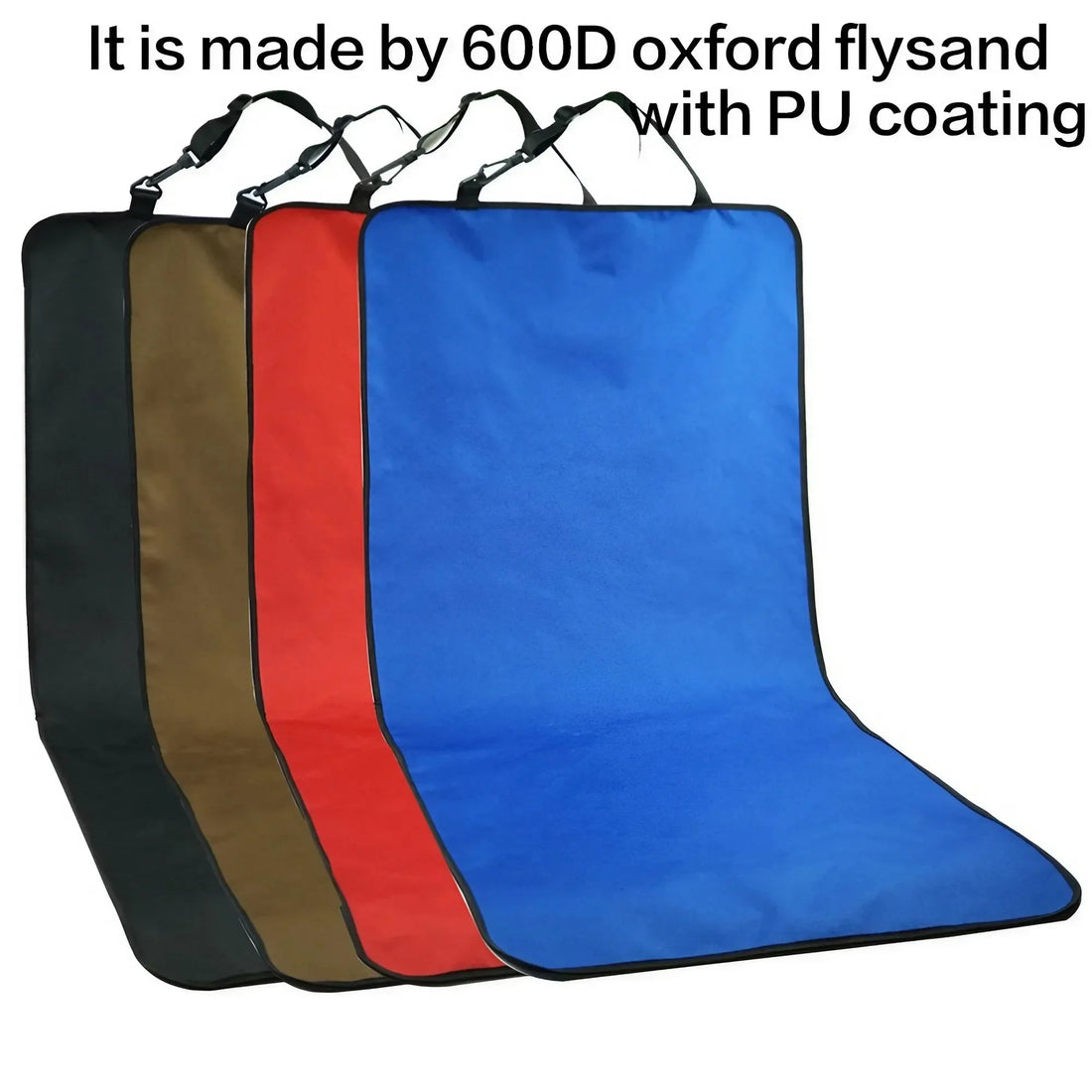waterproof non-slip dog car seat cover made from 600D oxford with PU coating for pets