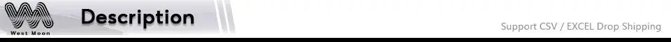 Description of support for CSV/Excel Drop Shipping services.