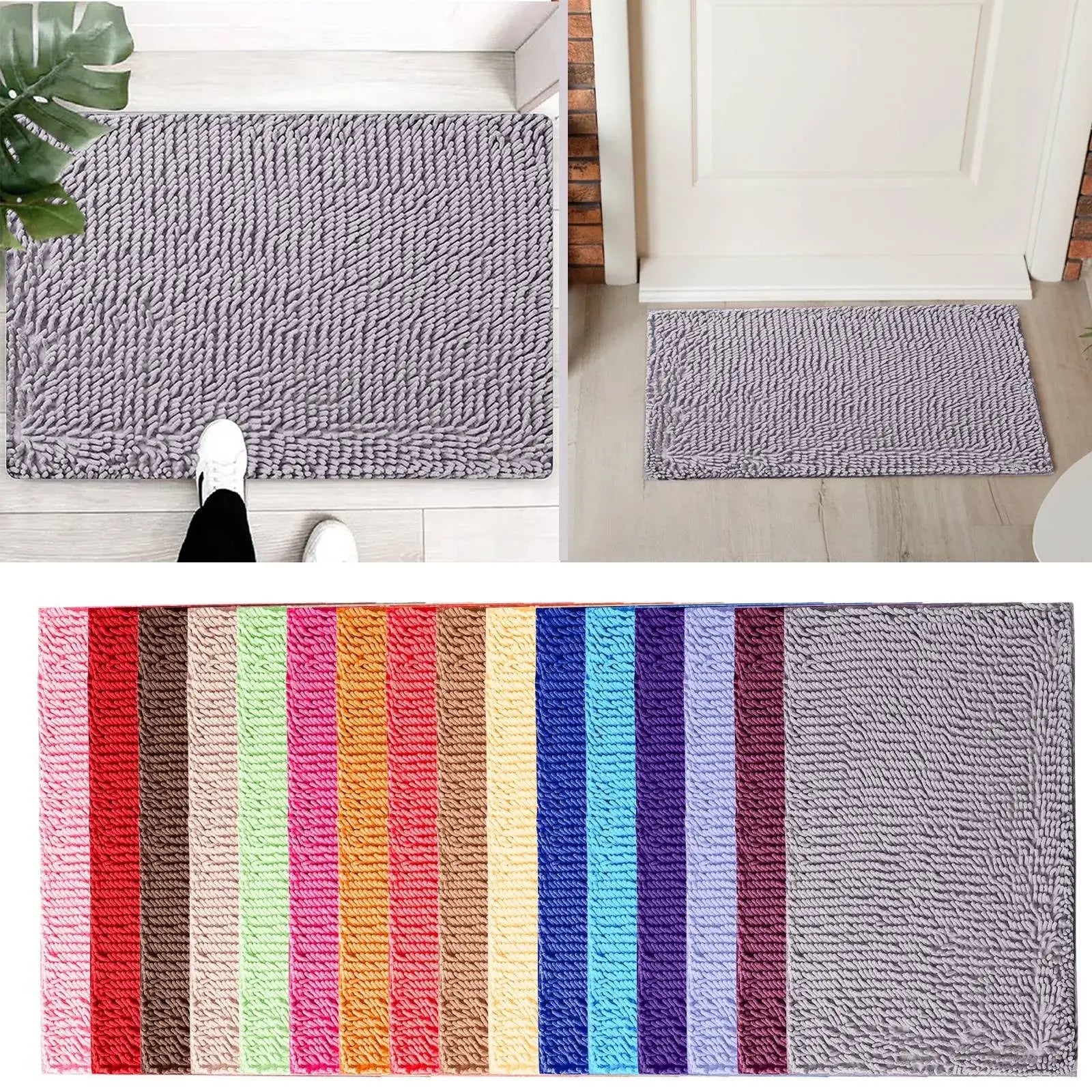 Dog Door Mat For Muddy Paw Absorbs Moisture And Dirt Absorbent Non-Slip Washable Mat Quick Dry Microfiber Mud Mat For Dogs