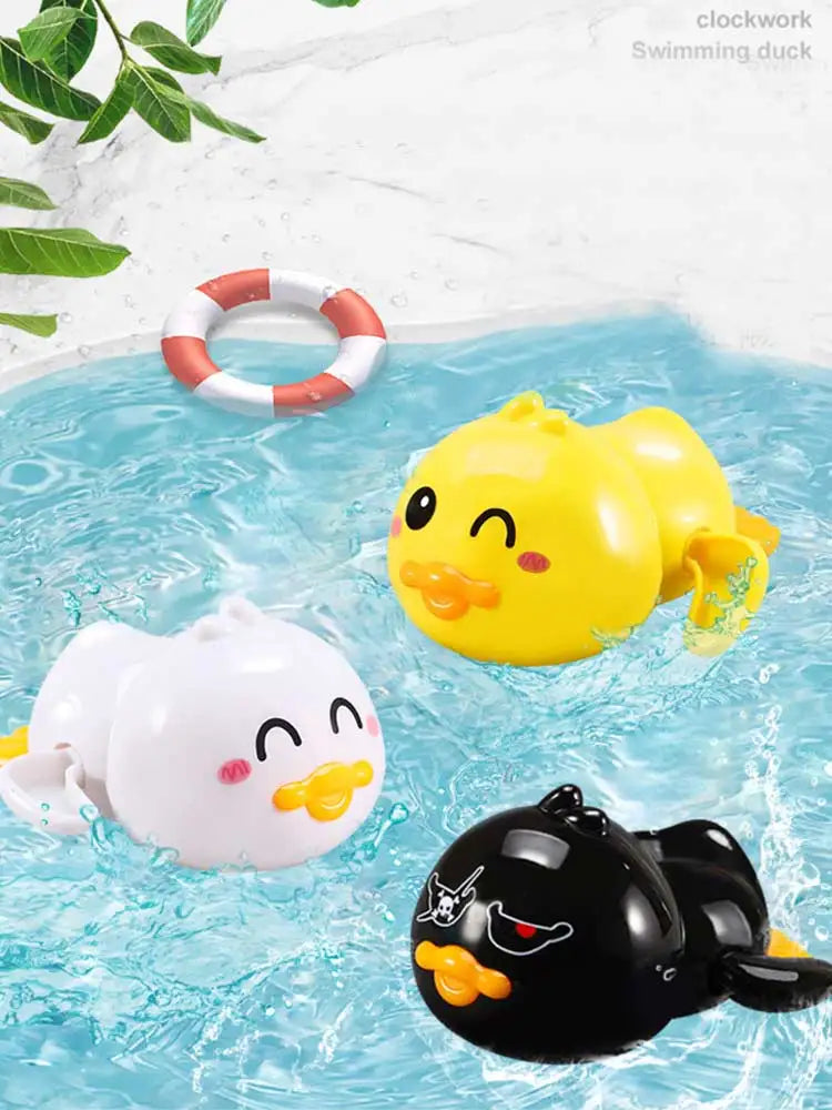 baby bath water spray toy duck and penguin swimming toys in pool, cute water sprinkler bath gift for kids