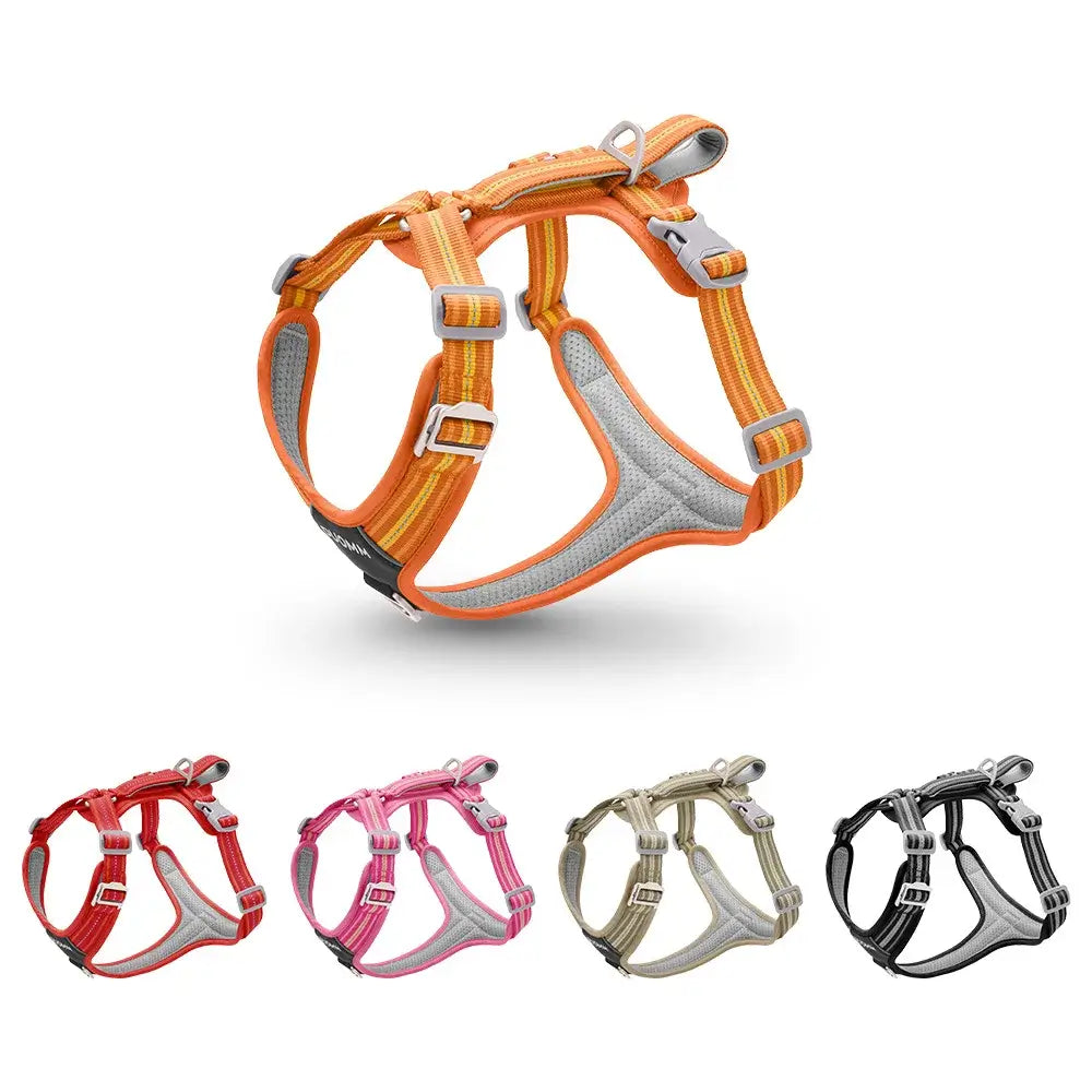 Dog Leash Anti-Pull Pet Harness Comfortable Outdoor Dog Leash Reflective Dog Harness Durable and Stain-Resistant in multiple colors.